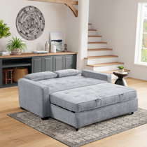 Serta molecule convertible sofa deals bed with pillows